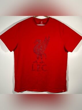 Liverpool L.F.C. Football Club Men’s Liverbird Crest Red Tee XL Cotton Crew